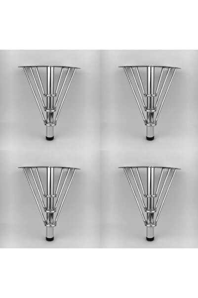 EFAKS METAL KROM AYAK 15 CM(4 ADET)