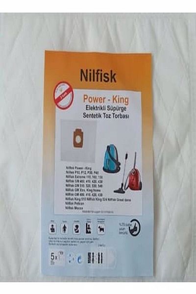 SaLFaT كيس غبار متوافق مع Nilfiks-power-king 10 قطع