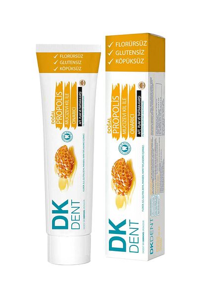 Dermokil Dent Dk Propolis Fluoride Free Toothpaste 75 ml Toothbrush