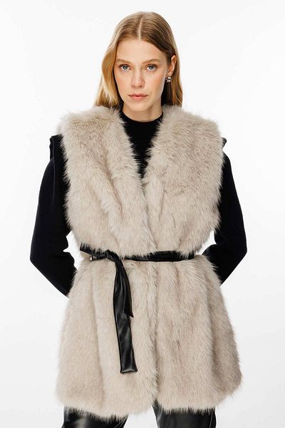 Hooopstore Faux Fur Gray Vest