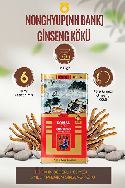 NONGHYUP (nh Bank) Ginseng Kökü – 150gr 6 Yıllık Premium Ginseng