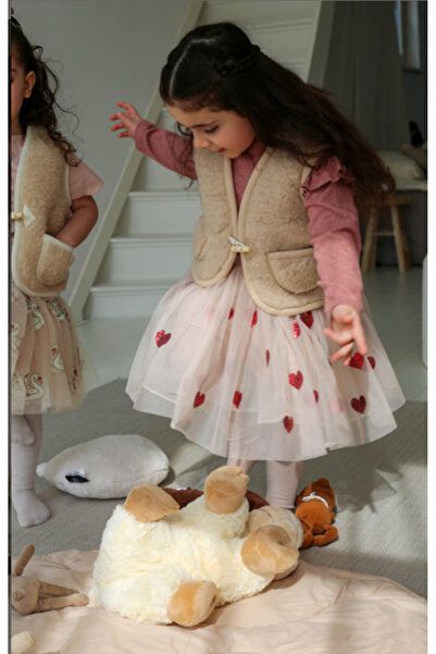 ozsheepwools BEBEK YÜN YELEK MERİNOS YÜNÜ POLLYSTER İÇERMEZ KAŞINTI YAPMAZ KOKU YAPMAZ