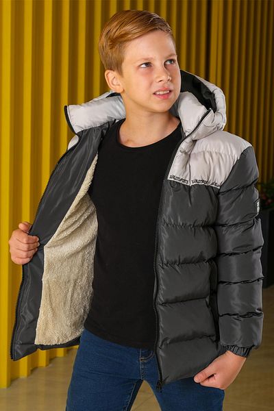 Zaziko Kids Boy's Hooded Double Color Puffer Coat Km.0027-Z