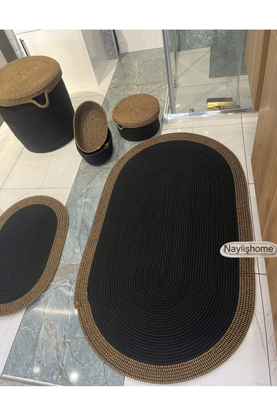 naylişhome Covoraș 70x120cm - 45x40cm Dirty, 25x15cm Coș de machiaj pentru ba...