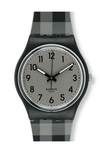 Swatch BLACK & GREY CHECKED