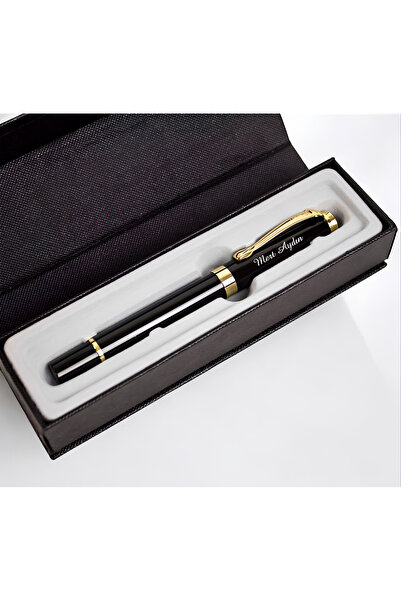 hediyeyeni Hediyelik Kişiye Özel Metal Gold Roller Kalem