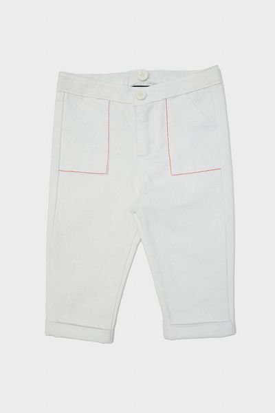 GB Baby Bg Store Baby Boy White Pants 23Pfwbg1240