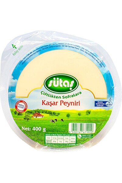 Doğal Malatya Pazarı Sütaş Taze Kaşar Peyniri 400 Gr.