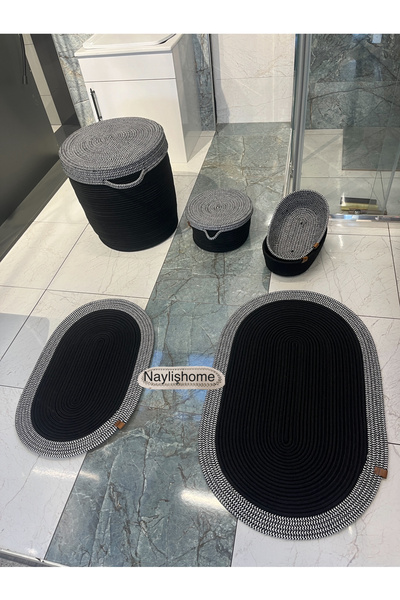 naylişhome 60x100cm paspas 45x40cm kirli ,25x15cm makyaj sepetli banyo tkm.he...