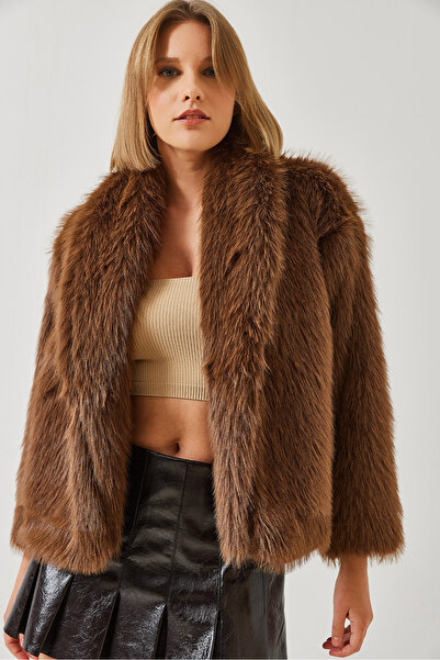 Bianco Lucci Γυναικείο μπουφάν από συνθετική γούνα Premium 60251922