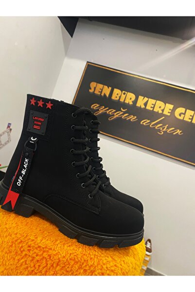 Sedef Postal Bot OFF-BLACK