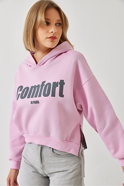 Bianco Lucci Γυναικεία φούτερ με φερμουάρ με τρεις κλωστές 60261016