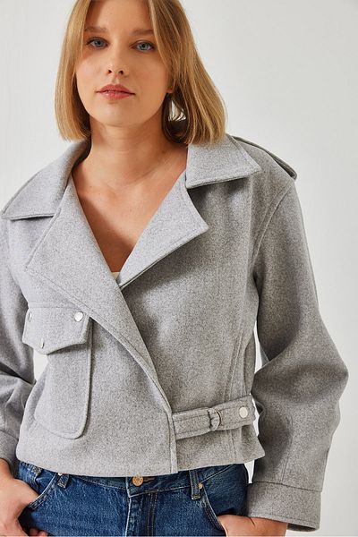 Bianco Lucci Damen-Cashew-Jacke mit Einzeltaschendetail 2466 60351267