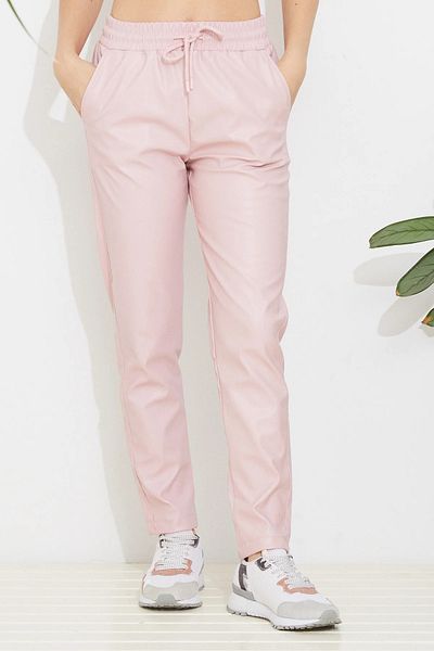 Tex Republic Pantaloni de damă din piele cu talie elastică