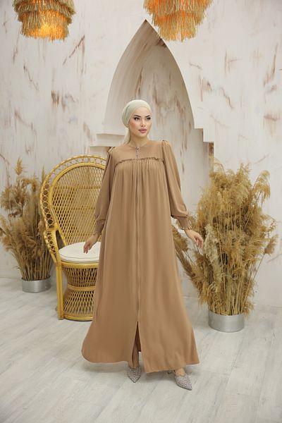 Nissra Ankanoor Dark Camel Robe Ferace Μοντελοποίηση Φοίνιξ 255008
