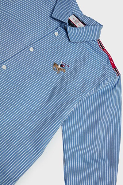 Beverly Hills Polo Club Bg Store Erkek Çocuk Çizgili Gömlek 23fw0bhb603