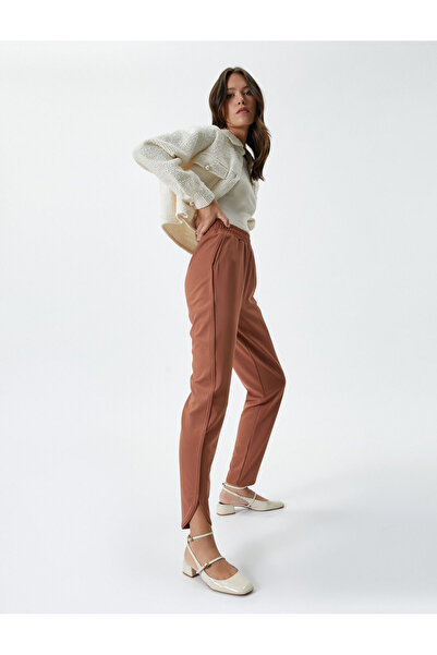 Koton Παντελόνι Jogger Ελαστική τσέπη μέσης Λεπτομερής