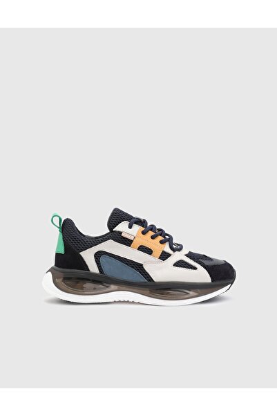 İLVİ Cirilo Hakiki Süet Deri Erkek Lacivert Spor Ayakkabı