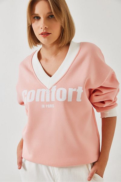 Bianco Lucci Damen-Sweatshirt mit Komfort-Print 60261019
