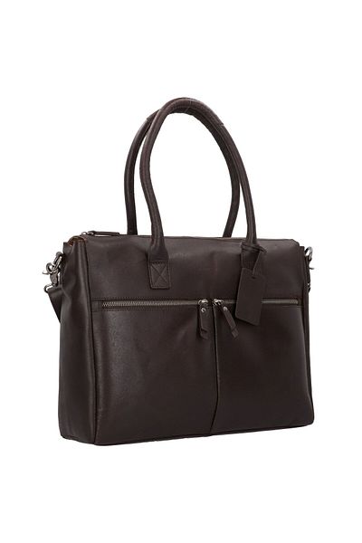 Burkely Vintage Valerie Schultertasche Leder 39 cm Laptopfach