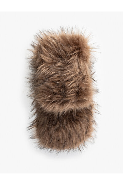 Koton Atkı Uzun Suni Kürk Dokulu