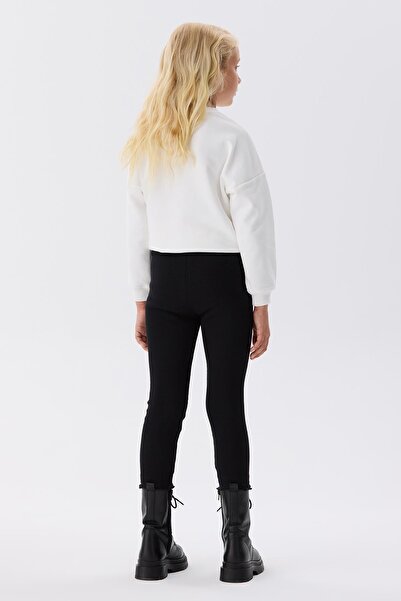 Tyess BG Store Girl's Black Tights