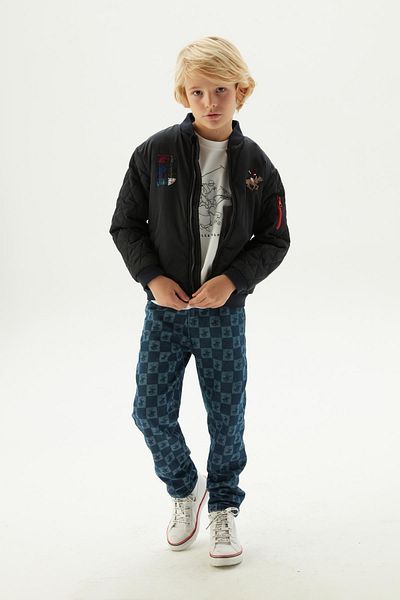Beverly Hills Polo Club BG Store Boy's Black Jacket 23FW0BHB708