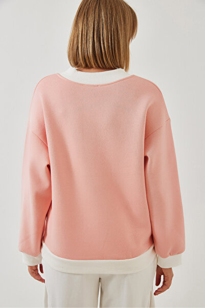 Bianco Lucci Kadın Comfort Baskılı Sweatshirt 60261019