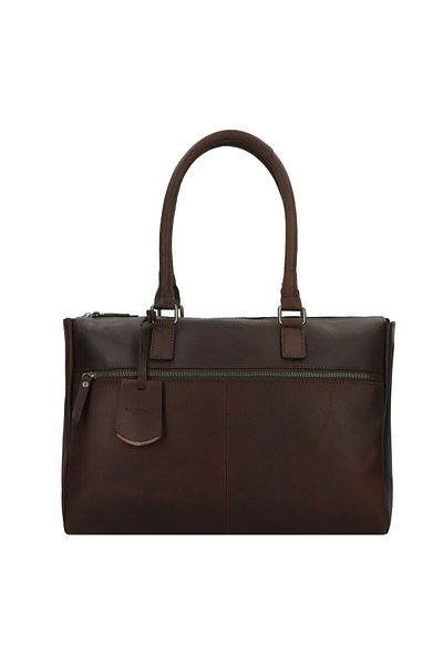 Burkely Unterwegs Shopper Tasche Leder 40 cm Laptopfach