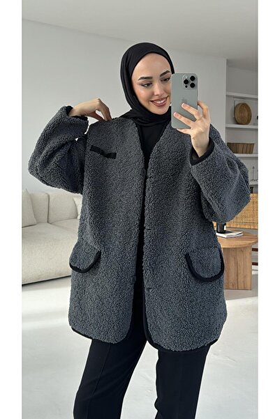 My Blog Anthracite Oakland Stripe Detailed Wrapped Jacket - 7397