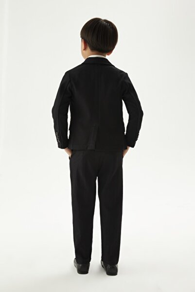 Nebbati Bg Store Boy's Black Trousers 23fw0nb3226