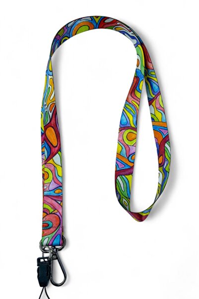 Ulutaş Kurdele Sanatsal Pastel Boyun Telefon Askılığı Yaka İpi
