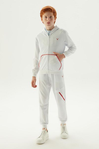 Nebbati Bg Store Boy's White αθλητική φόρμα