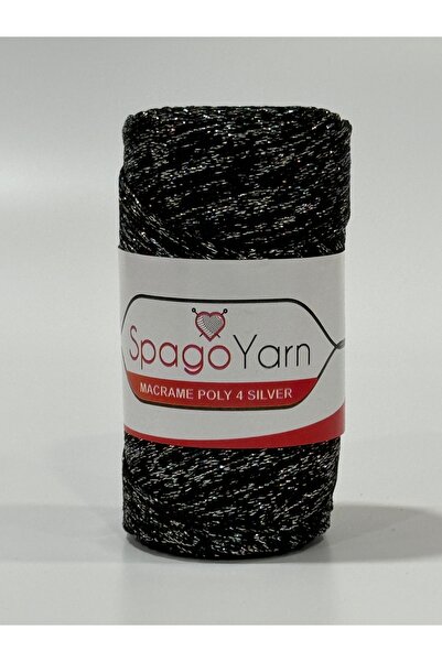 balım hobi evi سباجو بولي 4 خيوط مكرامية بوليستر فضية لامعة 4 رقم 270-2