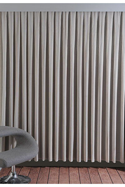 VANESSA PERDE Keten Tül Perde 1/3 Sık Pileli Ütü İstemez Sade Ve Şıklık Katar...