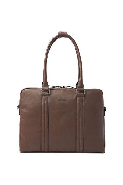 Castelijn & Beerens Linee Mirjam Schultertasche Leder 40 cm Laptopfach