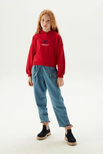 Beverly Hills Polo Club BG Store Kız Çocuk Bordo Sweatshirt 23FW0BHG417