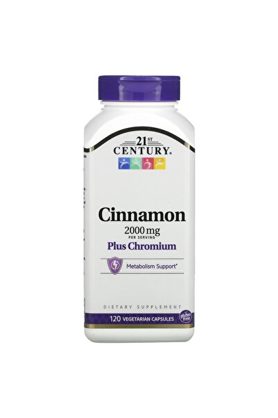 21st Century - Cinnamon 2000 mg And Chromium 400 Mg - 120Capsules