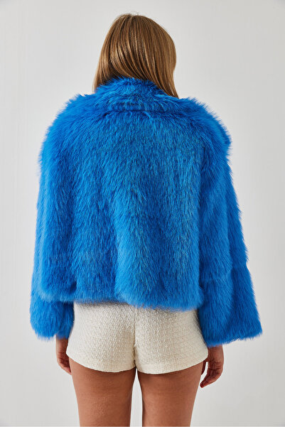 Bianco Lucci Kadın Yakalı Suni Kürklü Astarlı Mont 38120 60251969