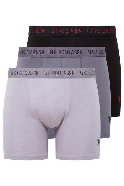 U.S. Polo Assn. Ανδρικό Μαύρο-γκρι-ανθρακί 3 τεμαχίων Boxer 80517