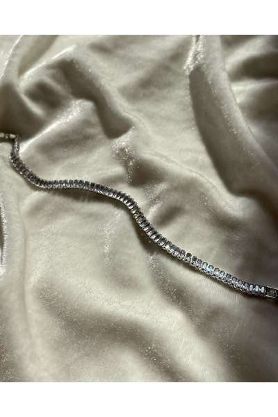 Alia Accessories Zircon Stone Baguette Model Waterway Bracelet