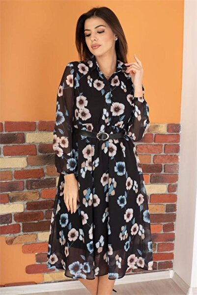 Dipmoda Rochie de damă cu guler cu încrețituri nou sezon material elastic DP1...