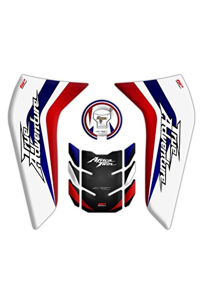 GP KOMPOZİT Honda Africa Twin CRF1100L L1 2020-2023 Uyumlu Tank Pad Seti Beyaz