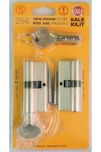 Kale Kilit Kale 264snc+smc Common Key 2-Piece Cylinder Door Lock Core