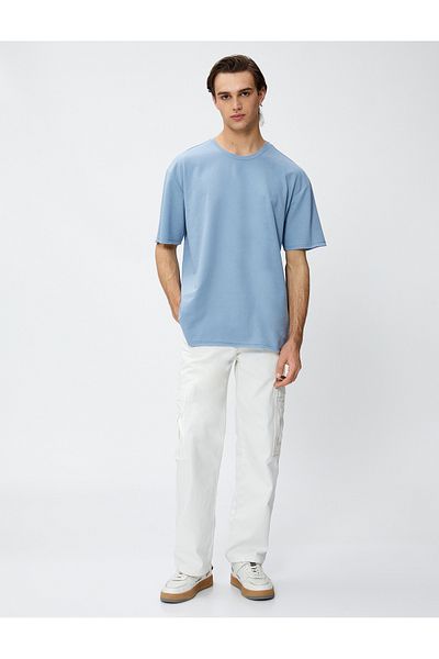 Koton Βασικό T-Shirt Crew Neck Βαμβακερό κοντό μανίκι