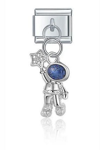 Fubena Astronaut Dangle Italian Bracelet Charm