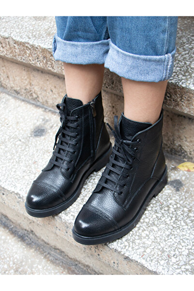 EREN SHOES BAG (Valess) Gerçek Deri Bagcıklı-Fermuarlı Ortopedik Kauçuk Taban...