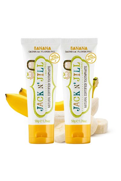 Jack N'Jill Jack N' Jill Natural Banana Flavored Toothpaste - 50 g X 2 Pieces