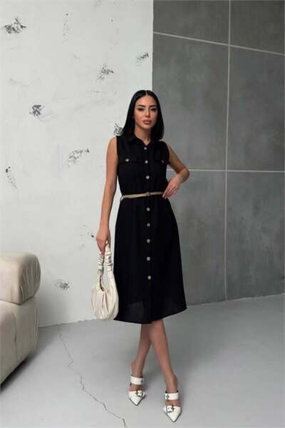 Dipmoda γυναικείο ύφασμα ψάθινο Λινό Ζώνη τεμάχια Πουκαμισοφόρεμα DPG013