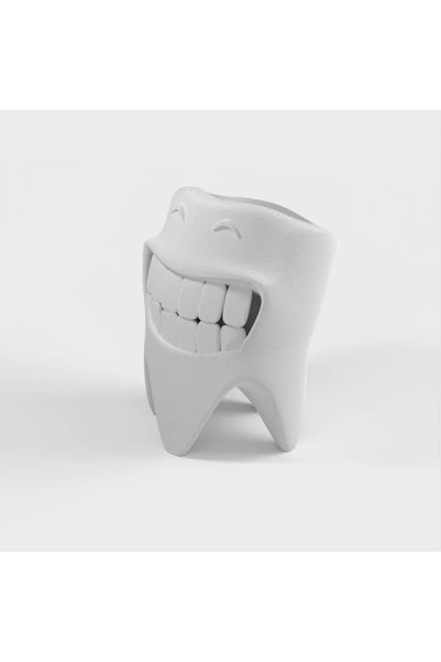 Minyatür Bahçem Cute Smiling Tooth Pen Holder